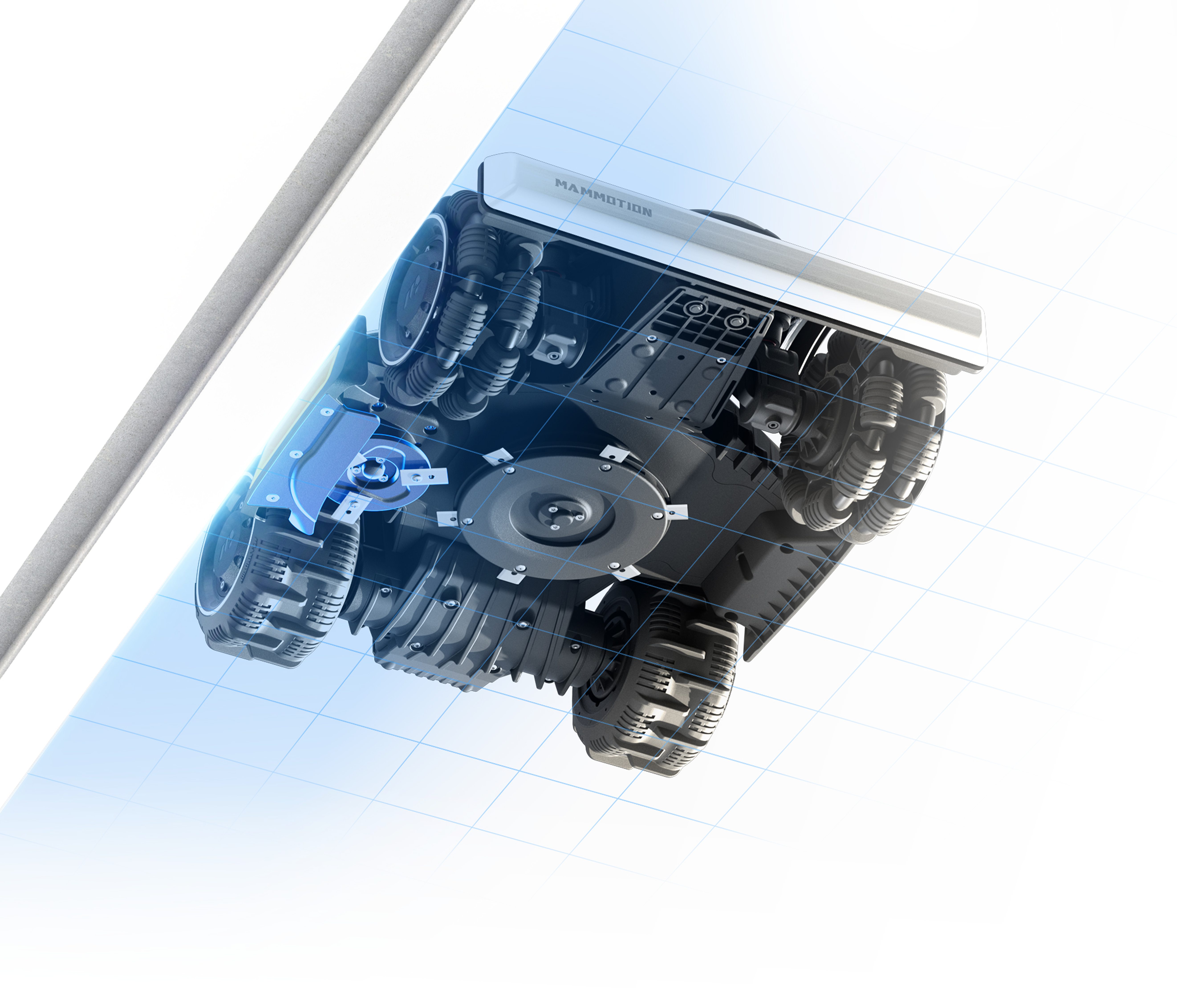 Mammotion LUBA Mini 2 AWD 1000 Mähroboter – Für 1000 m² Rasen, Tri-Kamera Vision & Kantenschneider